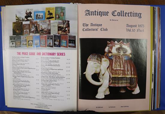 A quantity of Antique Collectors magazines